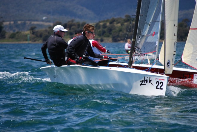 2012 NS14 Nat Sea Breeze Dennis Leitch and Benjamin Mathters TAS © Rob Cruse